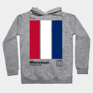 Mississippi // Original Minimalist Artwork Poster Design Hoodie